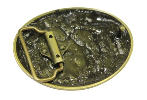 Klamra Bezniklowa Do Paska Sprzączka Pełna Blaszka Z Bolczykiem 40 mm Metalowa Solidna KBOL40/108 "TEXAS"