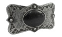 Klamra Bezniklowa Do Paska Sprzączka Pełna Blaszka Z Bolczykiem 40 mm Metalowa Solidna KBOL40/95 "BLACK VINTAGE"