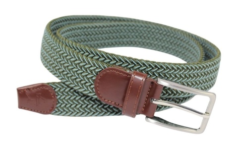 Pasek Gumowa Plecionka Rovicky (PL) Super Rozciągliwy 35 mm Klamra Tradycyjna Antyalergiczna Szeroki Zakres Zapinania OLIWKOWY