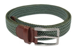 Pasek Gumowa Plecionka Rovicky (PL) Super Rozciągliwy 35 mm Klamra Tradycyjna Antyalergiczna Szeroki Zakres Zapinania OLIWKOWY