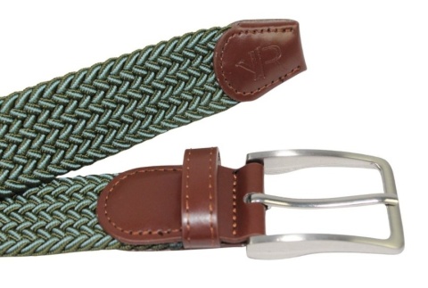 Pasek Gumowa Plecionka Rovicky (PL) Super Rozciągliwy 35 mm Klamra Tradycyjna Antyalergiczna Szeroki Zakres Zapinania OLIWKOWY