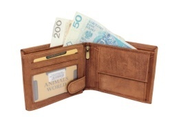 Portfel Męski Skóra Naturalna Peterson Duży Poziomy Z Łańcusziem N992C RFID KONIAKOWY ''MOTORCYCLE'' 12,5 x 10,5 x 3 [cm]