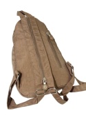 Praktyczny Plecak Materiałowy Kresz Wodoodporny BAG STREET 2257 BRĄZOWY 35 x 21 x 12 [cm]