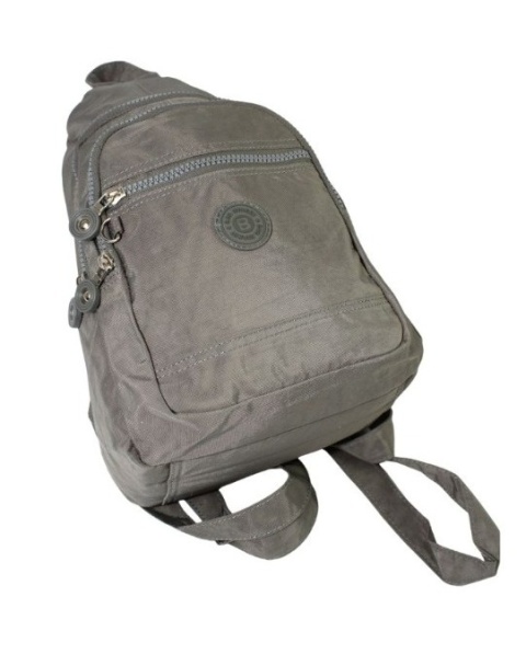 Praktyczny Plecak Materiałowy Kresz Wodoodporny BAG STREET 2257 SZARY 35 x 21 x 12 [cm]