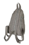 Praktyczny Plecak Materiałowy Kresz Wodoodporny BAG STREET 2257 SZARY 35 x 21 x 12 [cm]