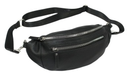 Saszetka Na Pas Biodrówka Superlekka Kompaktowa Nerka Jennifer Jones Na Spacery, Podróże CZARNA 3153 33 x 9 x 16 [cm] 