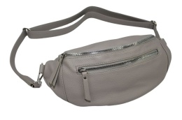 Saszetka Na Pas Biodrówka Superlekka Kompaktowa Nerka Jennifer Jones Na Spacery, Podróże SZARA 3153 33 x 9 x 16 [cm] 