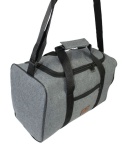 Solidna Mała Torba Podróżna Na Siłownie PETERSON TBP-6 SZARA 40 x 24 x 21 [cm]