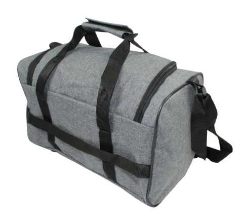 Solidna Mała Torba Podróżna Na Siłownie PETERSON TBP-6 SZARA 40 x 24 x 21 [cm]