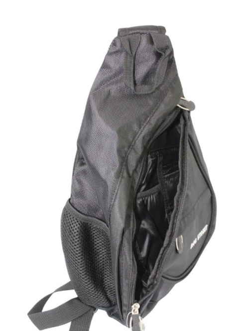 Sportowy Plecak Na Jedno Ramię BAG STREET Praktyczny I Wygodny CZARNY 4388 35 x 25 x 7 [cm]