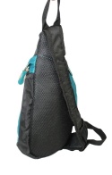 Sportowy Plecak Na Jedno Ramię BAG STREET Praktyczny I Wygodny TURKUSOWY 4388 35 x 25 x 7 [cm]