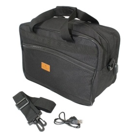 Torba Bagaż Podręczny Ryanair Materiałowa ROVICKY Pozioma 2493 CZARNA 40 x 25 x 14 [cm]