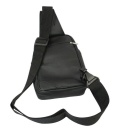 Torba Skórzana Na Ramię Nerka Barkówka Noszona Na Skos GRETOS (PL) CZARNA Praktyczna I Wygodna 27 x 17 x 5 [cm]
