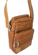 Torba męska skórzana MAGRE (PL) Pionowa Filip DeLuxe BRĄZOWY 25 x 20 x 11 [cm]