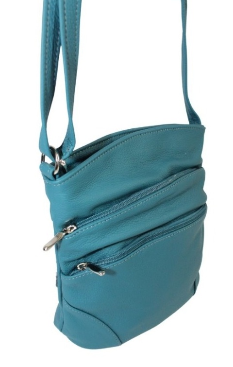 Torebka Skórzana MAGRE (PL) ALISA Listonoszka Skóra Naturalna TURKUSOWY