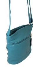 Torebka Skórzana MAGRE (PL) ALISA Listonoszka Skóra Naturalna TURKUSOWY