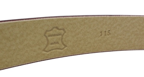 Wizytowy Pasek Skórzany 35 mm PAS-MAX (PL) Pełna Klamra AUTOMAT/SAMOZACISK Garnitur CZEREŚNIOWY K61 ASZ35/KASZ85 XXL NADWYMIAR