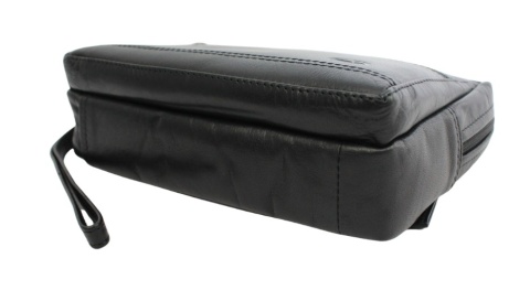 Ekskluzywna Saszetka Premium Męska Skórzana El Forrest MB09 61 Skóra Naturalna Bydlęca CZARNA 23 x 16 x 8 [cm]