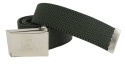 Pasek Gumowa Plecionka Polska Galanteria (PL) Super Rozciągliwy 40 mm Klamra Zatrzaskowa Szeroki Zakres Zapinania CIEMNY ZIELONY