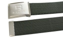 Pasek Gumowa Plecionka Polska Galanteria (PL) Super Rozciągliwy 40 mm Klamra Zatrzaskowa Szeroki Zakres Zapinania CIEMNY ZIELONY