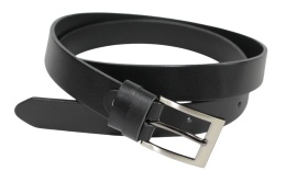 Pasek Męski Skórzany PAS-MAX (PL) GŁADKI Skóra Licowa EXTRA 30 mm CZARNY CLASSIC