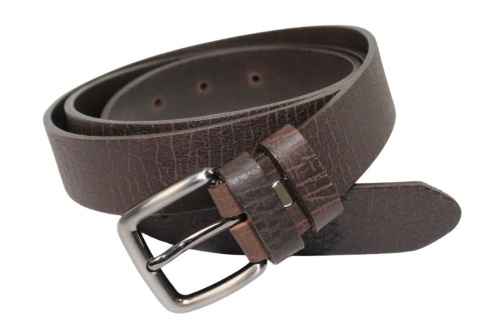 Pasek Męski Skórzany PAS-MAX (PL) "KORNIK" CZEKOLADOWY Skóra Licowa EXTRA 30 mm