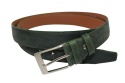 Pasek Skórzany GRETOS (PL) Skóra Licowa EXTRA 35 mm BUTELKOWY ZIELONY Gładki Klamra Tradycyjna