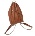 Plecak Skórzany ELKOR (PL) Jowita De Luxe Skóra Naturalna BRĄZOWY Tekstura