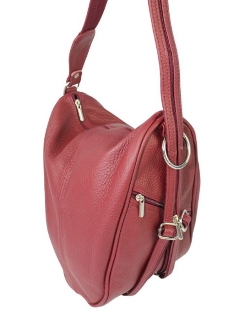 Plecak Skórzany ELKOR (PL) Jowita De Luxe Skóra Naturalna Licowa BURACZKOWY