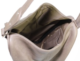 Plecak Skórzany ELKOR (PL) Jowita De Luxe Skóra Naturalna Licowa POPIELATY