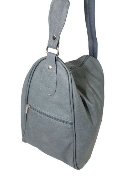 Plecak Skórzany ELKOR (PL) Jowita De Luxe Skóra Naturalna Licowa JASNY JEANS  