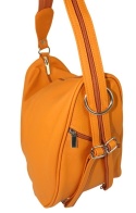 Plecak Skórzany ELKOR (PL) Jowita De Luxe Skóra Naturalna Licowa JASNY POMARAŃCZOWY 