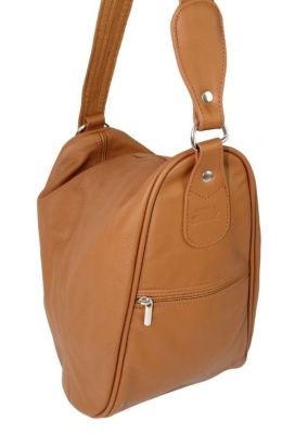 Plecak Skórzany ELKOR (PL) Jowita De Luxe Skóra Naturalna Licowa KARMELOWY