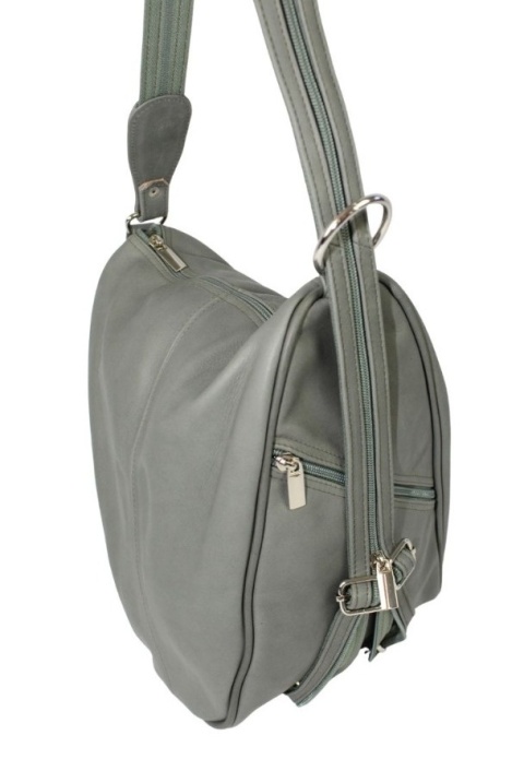 Plecak Skórzany ELKOR (PL) Jowita De Luxe Skóra Naturalna Licowa MIĘTOWY