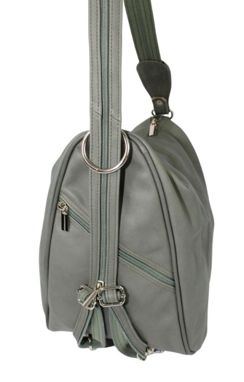 Plecak Skórzany ELKOR (PL) Jowita De Luxe Skóra Naturalna Licowa MIĘTOWY