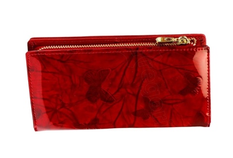 Portfel Damski Skórzany Peterson Lakierowany Długi Z Suwakiem Na Zewnątrz PTN-PS1431 ZŁOTY 19,5 x 10 x 3,5 [cm]