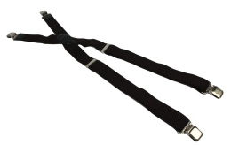 Szelki Do Spodni Polska Galanteria (PL) Z Materiału Regulowane Podwójne Typ X CZEKOLADOWE