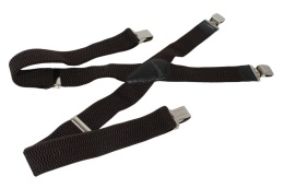 Szelki Do Spodni Polska Galanteria (PL) Z Materiału Regulowane Podwójne Typ X CZEKOLADOWE