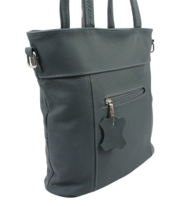 Torebka Skórzana MAGRE (PL) LENA Skóra Naturalna GRANATOWA