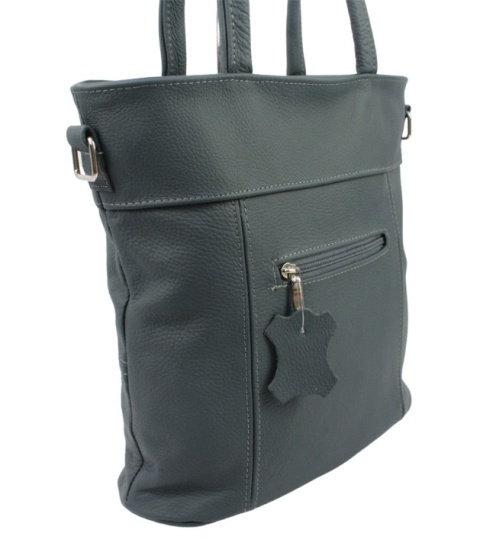 Torebka Skórzana MAGRE (PL) LENA Skóra Naturalna GRANATOWA