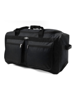 Duża Pojemna Torba Podróżna Na Kółkach RGL A2 CZARNA 80 x 40 x 36 [cm]