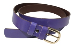 Pasek Damski Skórzany Gładki COMPLEX (PL) 30 mm FIOLETOWY