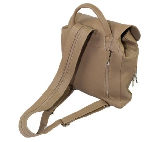 Plecak Skórzany MAGRE (PL) NATALIA Skóra Naturalna Licowa Gładka CAPPUCINO