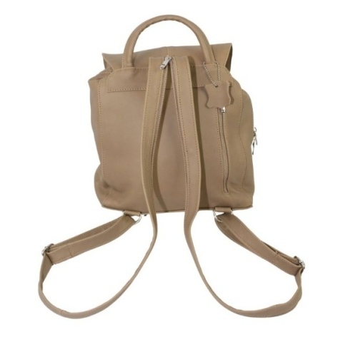 Plecak Skórzany MAGRE (PL) NATALIA Skóra Naturalna Licowa Gładka CAPPUCINO