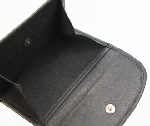 Portfelik Uniwersalny Mała Sakieweczka Skórzana MARS NORDEE Skóra Naturalna RFID  GW-3770 CZARNY 9 x 7 x 2 [cm]