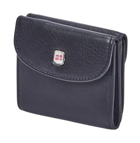 Portfelik Uniwersalny Mała Sakieweczka Skórzana MARS NORDEE Skóra Naturalna RFID  GW-3770 CZARNY 9 x 7 x 2 [cm]