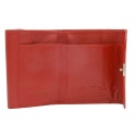 Portfelik Uniwersalny Mała Sakieweczka Skórzana Peterson MARS Skóra Naturalna RFID RD-GC02 CZERWONY 10 x 7 x 2 [cm]
