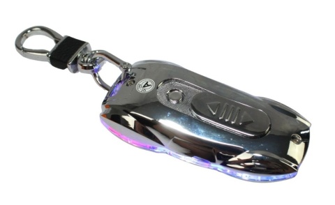 Praktyczna Elektryczna Zapalniczka Plazmowa USB Z Kablem Mikro USB Podświetlana BRELOK Do Kluczyków Samochodowych AUDI SREBRNA