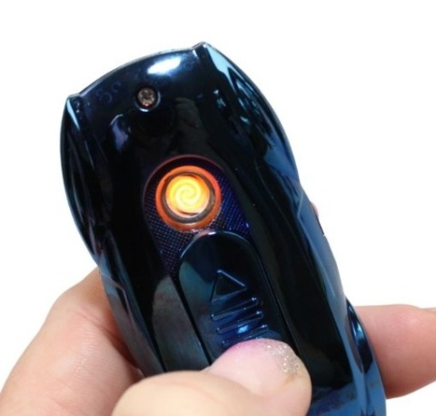 Praktyczna Elektryczna Zapalniczka Plazmowa USB Z Kablem Mikro USB LIGHT BRELOK Do Kluczyków Samochodowych BMW CAR NIEBIESKA