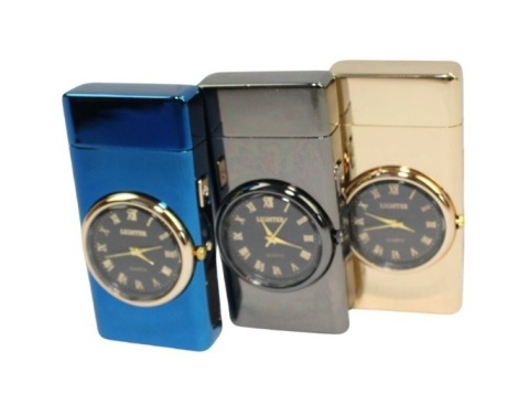 Praktyczna Elektryczna Zapalniczka Plazmowa Z Zegarkiem Ekskluzywne Pudełko